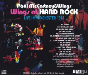 WINGS AT HARD ROCK 1973 / CD - Image 2