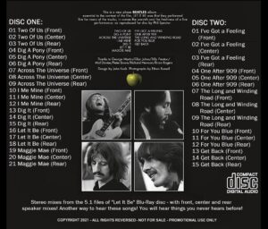 LET IT BE 5.1 MIXES / 2 CD - Image 2
