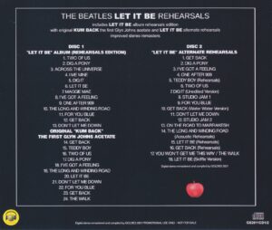 LET IT BE REHEARSALS / 2CD - Image 2