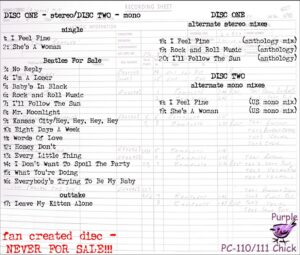 BEATLES FOR SALE / 3CD - Image 2