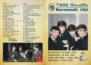 THE BEATLES – BOURNEMOUTH 1963 – TMOQ/HMC – 2 CD ! - Image 2